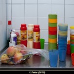 Friet, siroop en... fruit