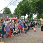 De rij met kinderen De rij met kinderen