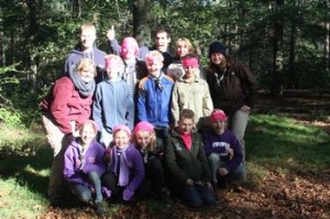 Scouts op Superheldentrainingsweekend in Riel