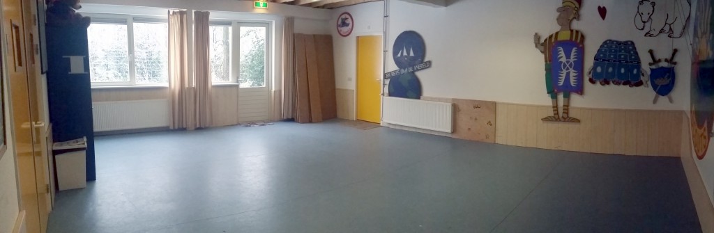 Het scoutslokaal (panorama)