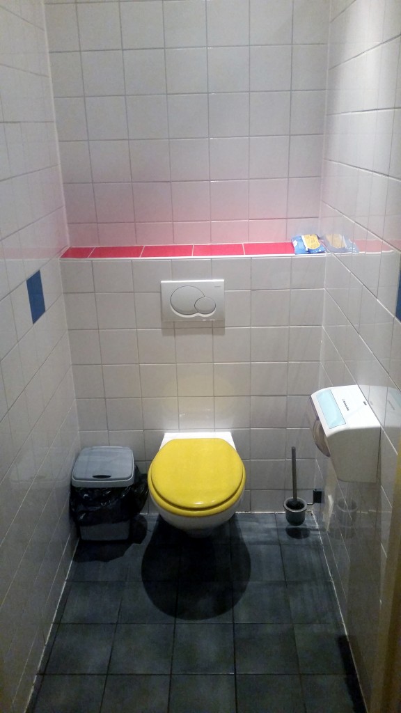 Eén van de toiletten